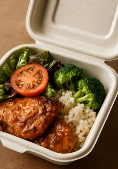 Disposable Bagasse Lunch Box