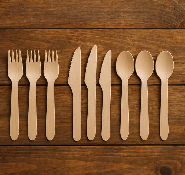 Bulk Wood Cutlery Sets