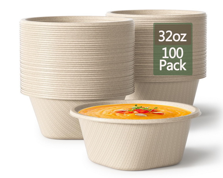 Ecofriendly Biobased Disposable Soup Bowls