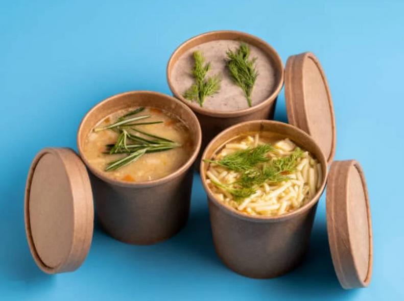Disposable Soup Bowls with Lids 1