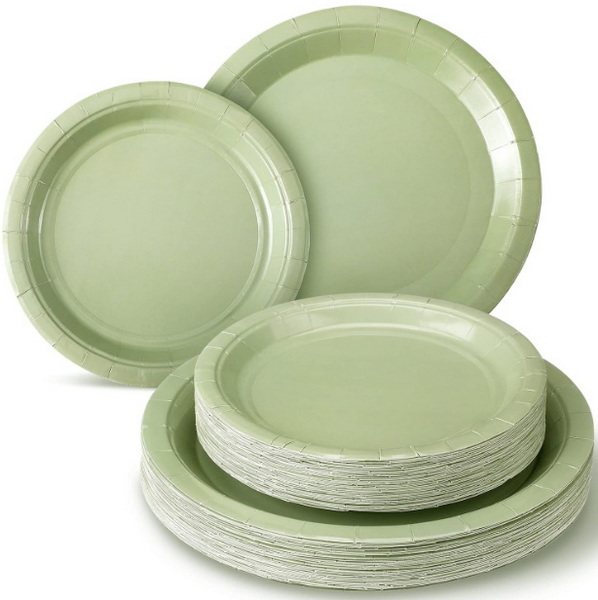 Green Disposable Tableware_2