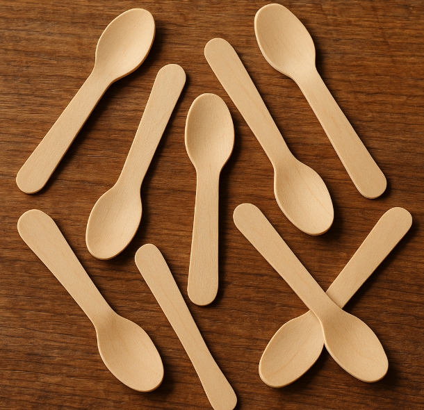 Bulk Wooden Ice Cream Spoons