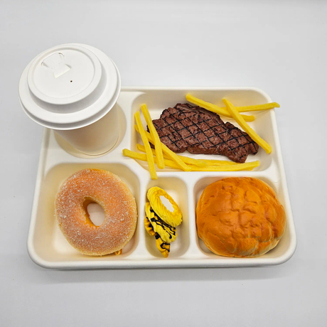 Business Series 5 Compartment Rectangular Plate