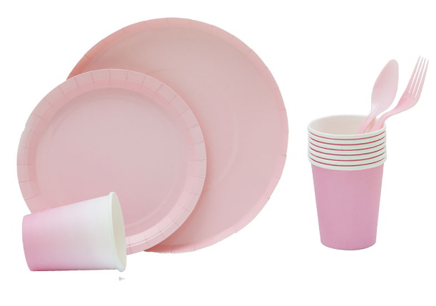 Pink Disposable Cutlery_1