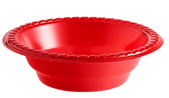 red solo bowl disposable 1