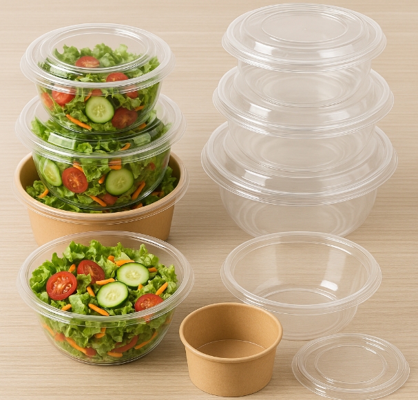 Clear Plastic Salad Bowl