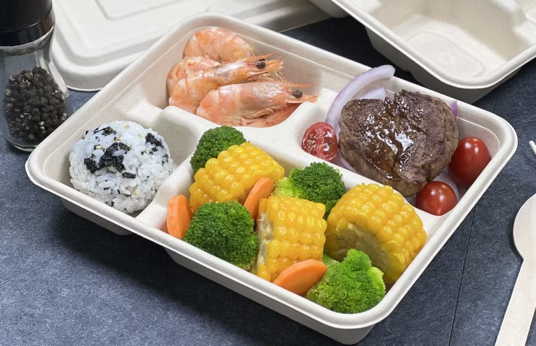 4 compartment lunch box disposable