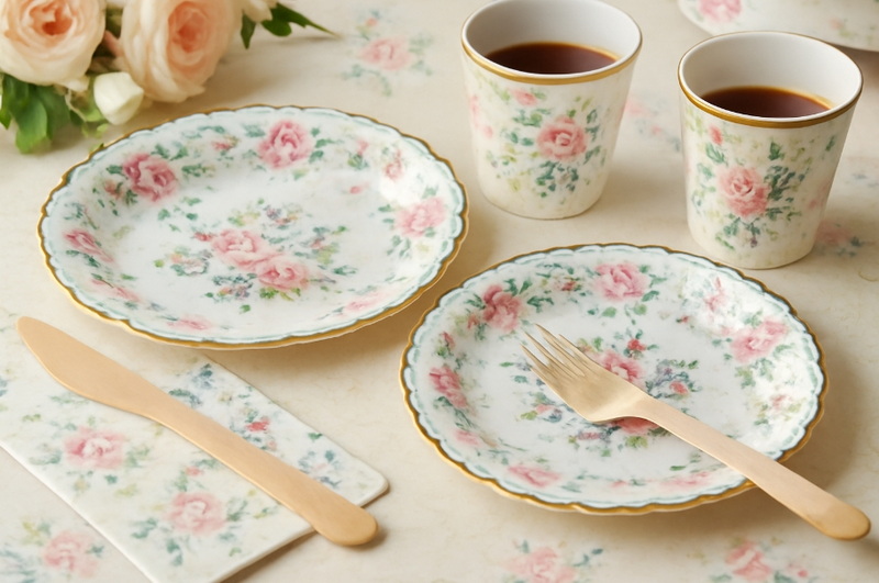Vintage Style Paper Plates