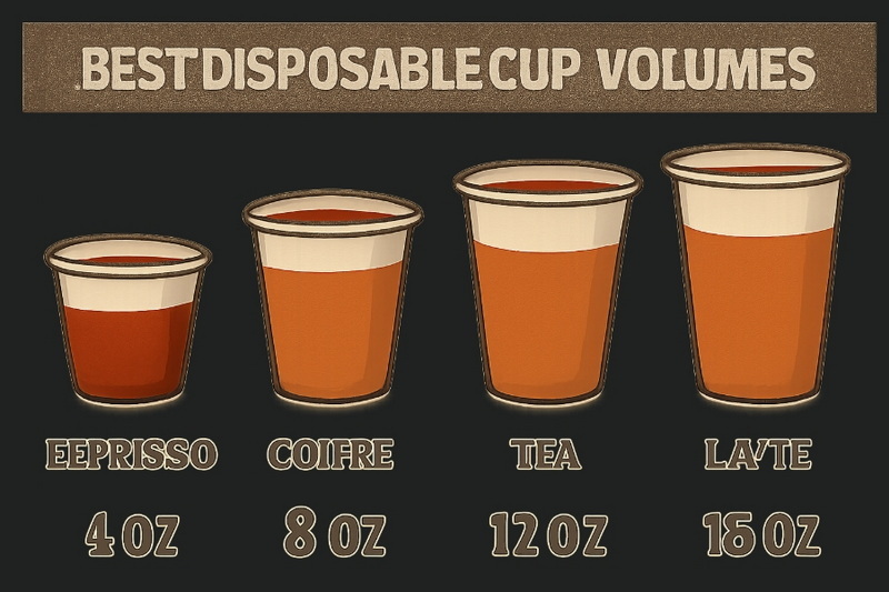 Disposable Cup Volume Best for Hot Drinks