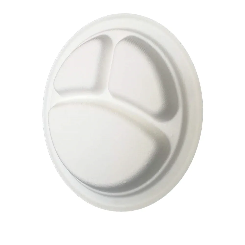 10 Inch 3 Compartment Round Plate