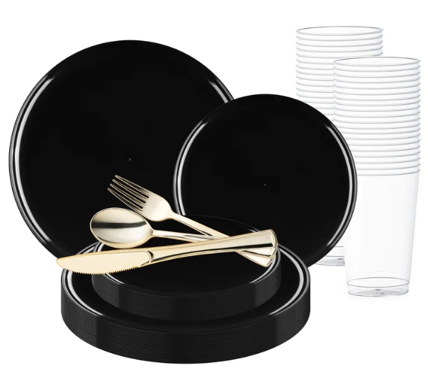 Reusable Black Plates