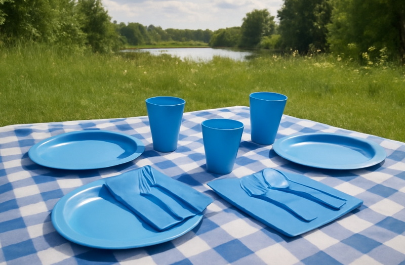 Blue Wedding Disposable Plates