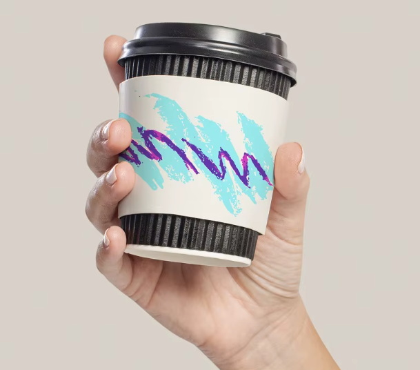 Blue And Purple Disposable Cups_1