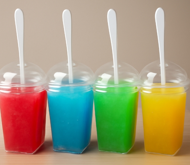 Single Use Plastic Cups With Spoon