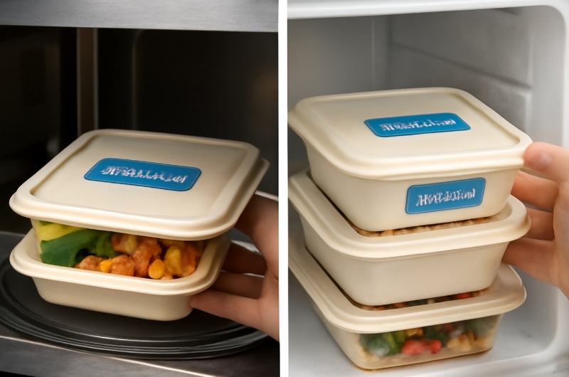 Is A Disposable Box With Lid Microwave And Freezer Safe?