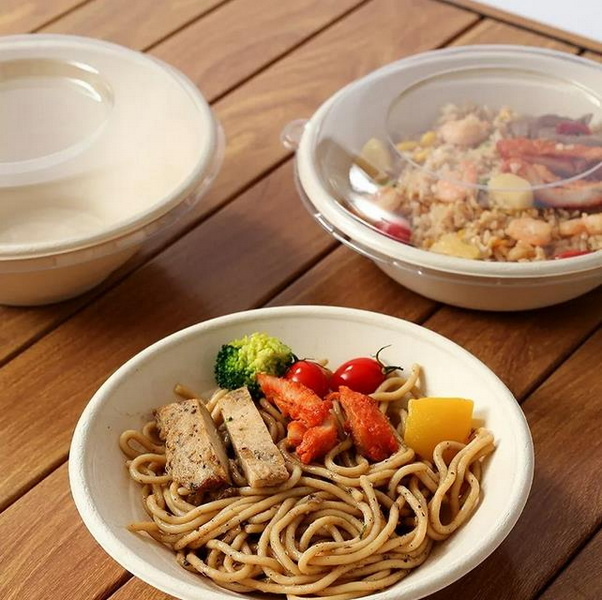 sugarcane bagasse disposable round bowl