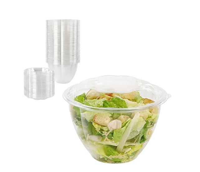 Disposable Salad Bowls with Lids 1