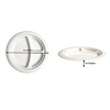 9 Inch 3 Compartment Round Plate