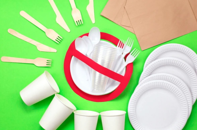 Can White Disposable Plates with Red Bands Be Reused?