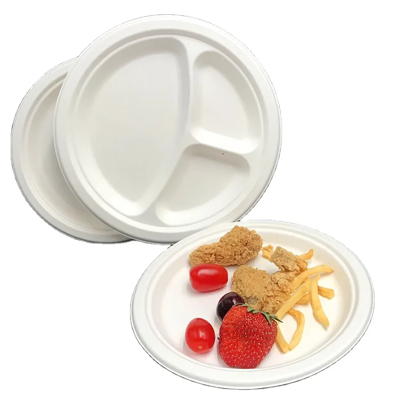 10 Inch 3 Compartment Round Plate