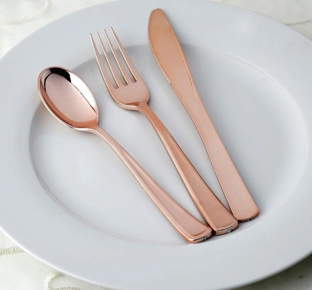 Why Is Rose Gold Disposable Cutlery So Popular for Weddings?