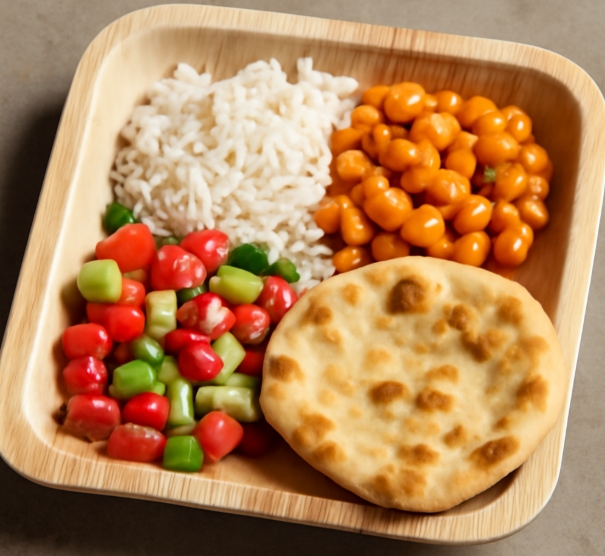 Palm Leaf Square Plates For Parties