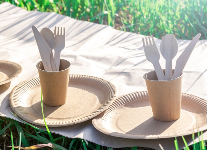 Disposable Plates at Barbecues