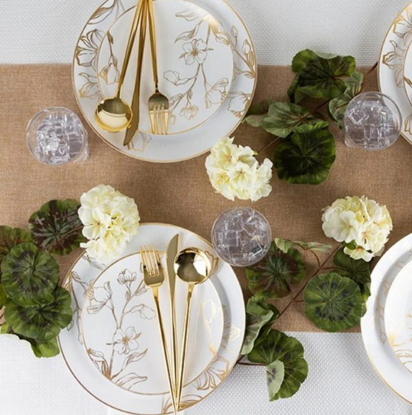 Gold Look Plastic Cutlery