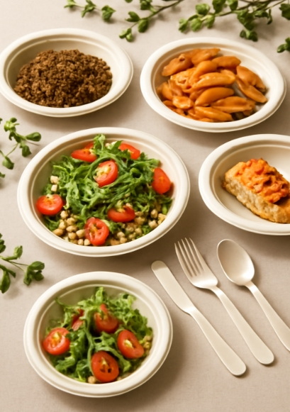 Green Disposable Tableware