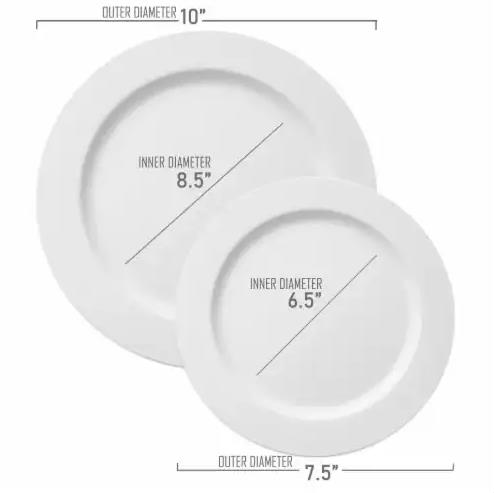 What Is Standard Size Disposable Dinner And Dessert Plates 1
