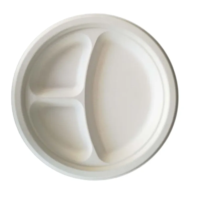 10 Inch 3 Compartment Round Plate