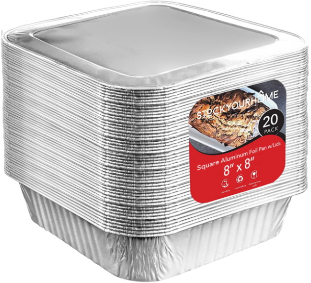 What Makes 8x8 Disposable Pans With Lids Ideal For Takeout?