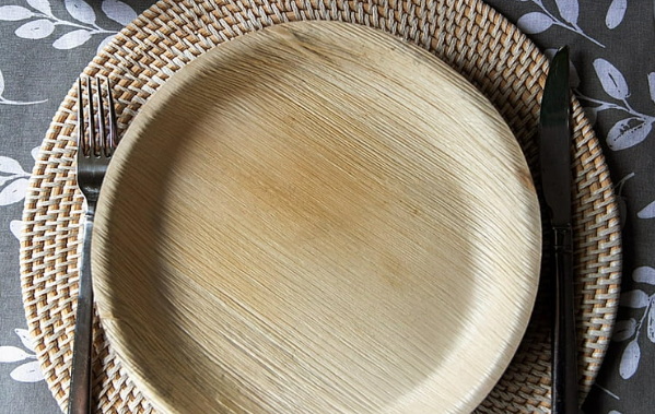 Round Areca Palm Leaf Disposable Plates_1