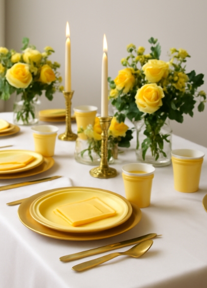 Yellow Party Plates