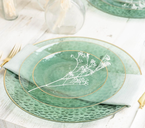 Green Disposable Tableware_1