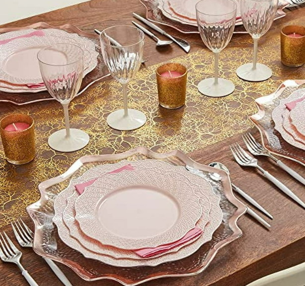 Rose Gold Disposable Plates_1